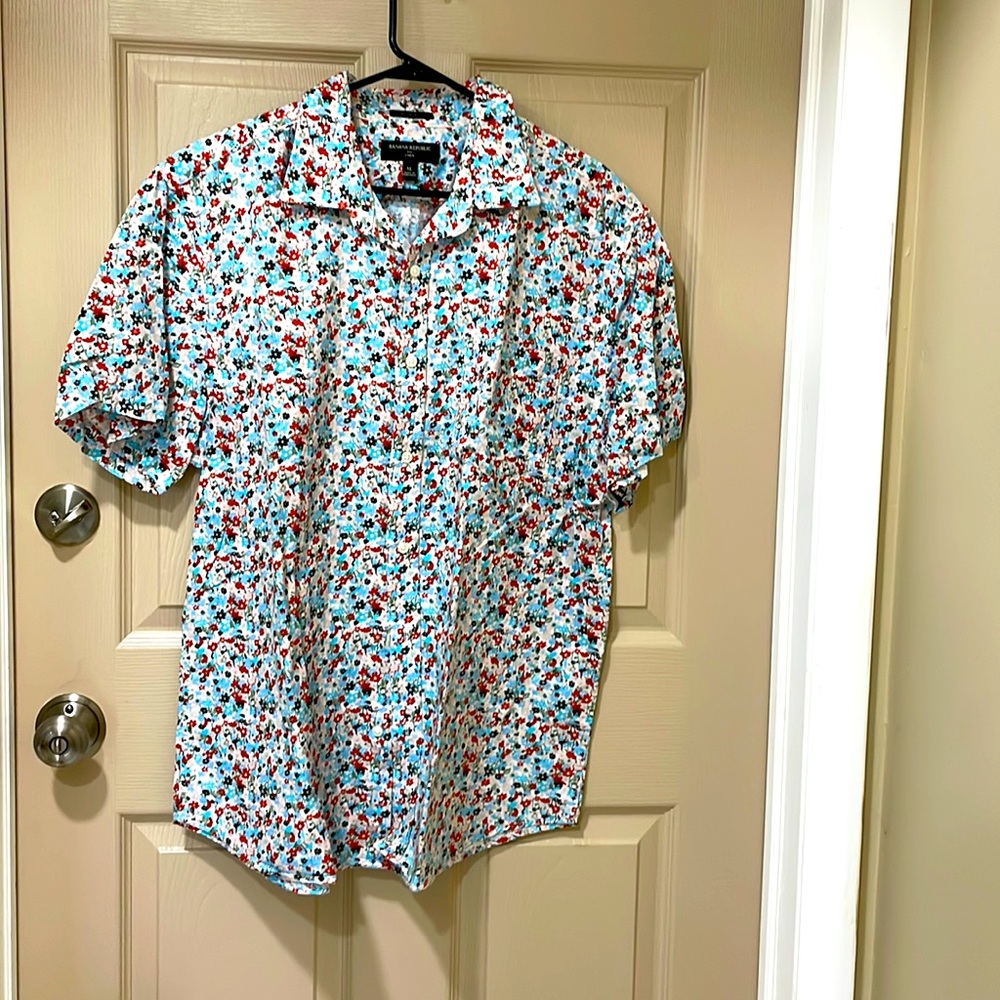 Banana Republic men’s linen slim fit XL button down-SZ XL/Slim Fit